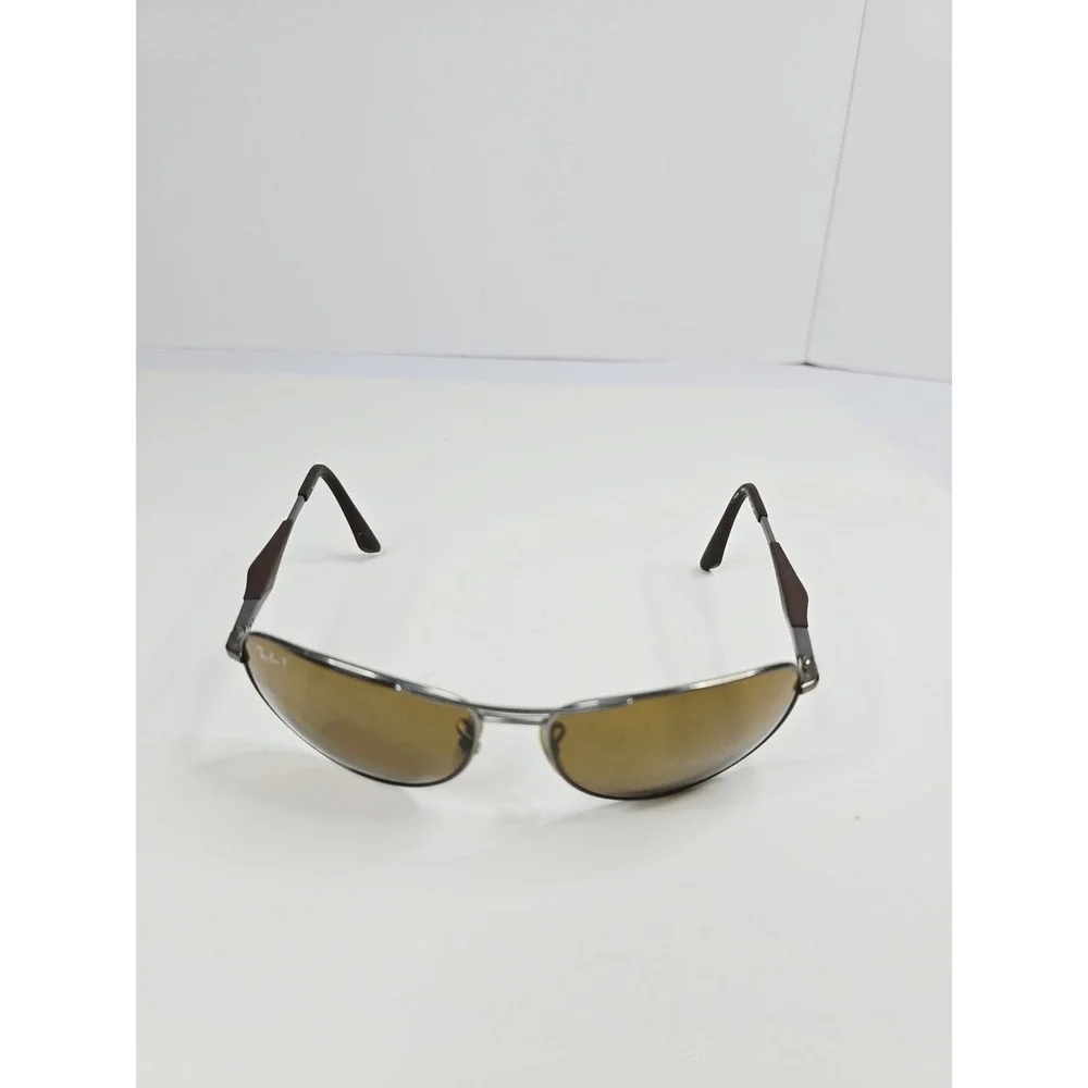 Ray-Ban Hat Cap 3519 3P Polarized‎ Brown Aviator Mens Sunglasses With Case
